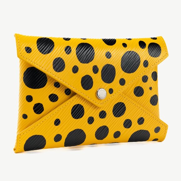 Louis Vuitton x Yayoi Kusama Kirigami Yellow Epi Dotted Pochette - Picture 2 of 10